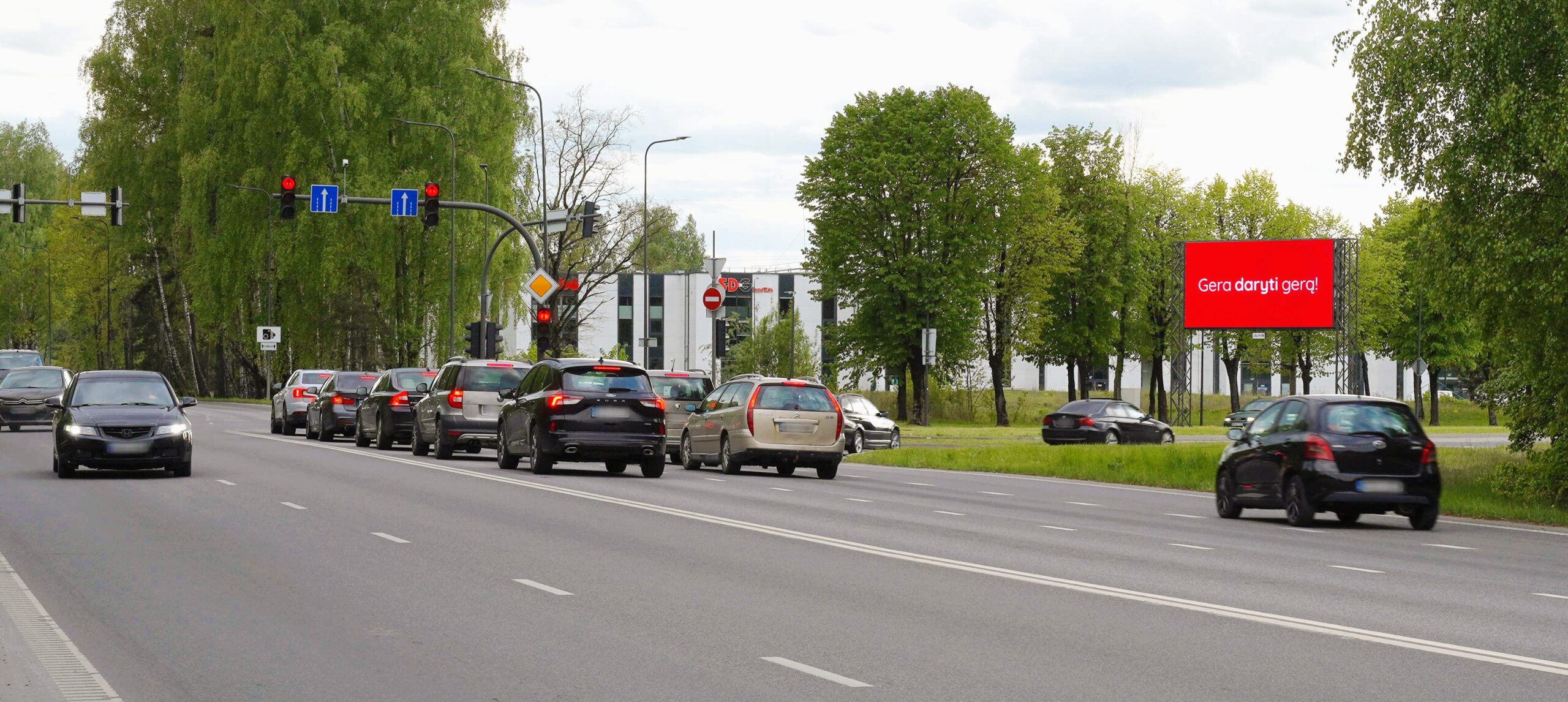 ACM kintamojo vaizdo ekranas ATEITIES PLENTAS, Ateities pl. / Taikos pr. sankirta