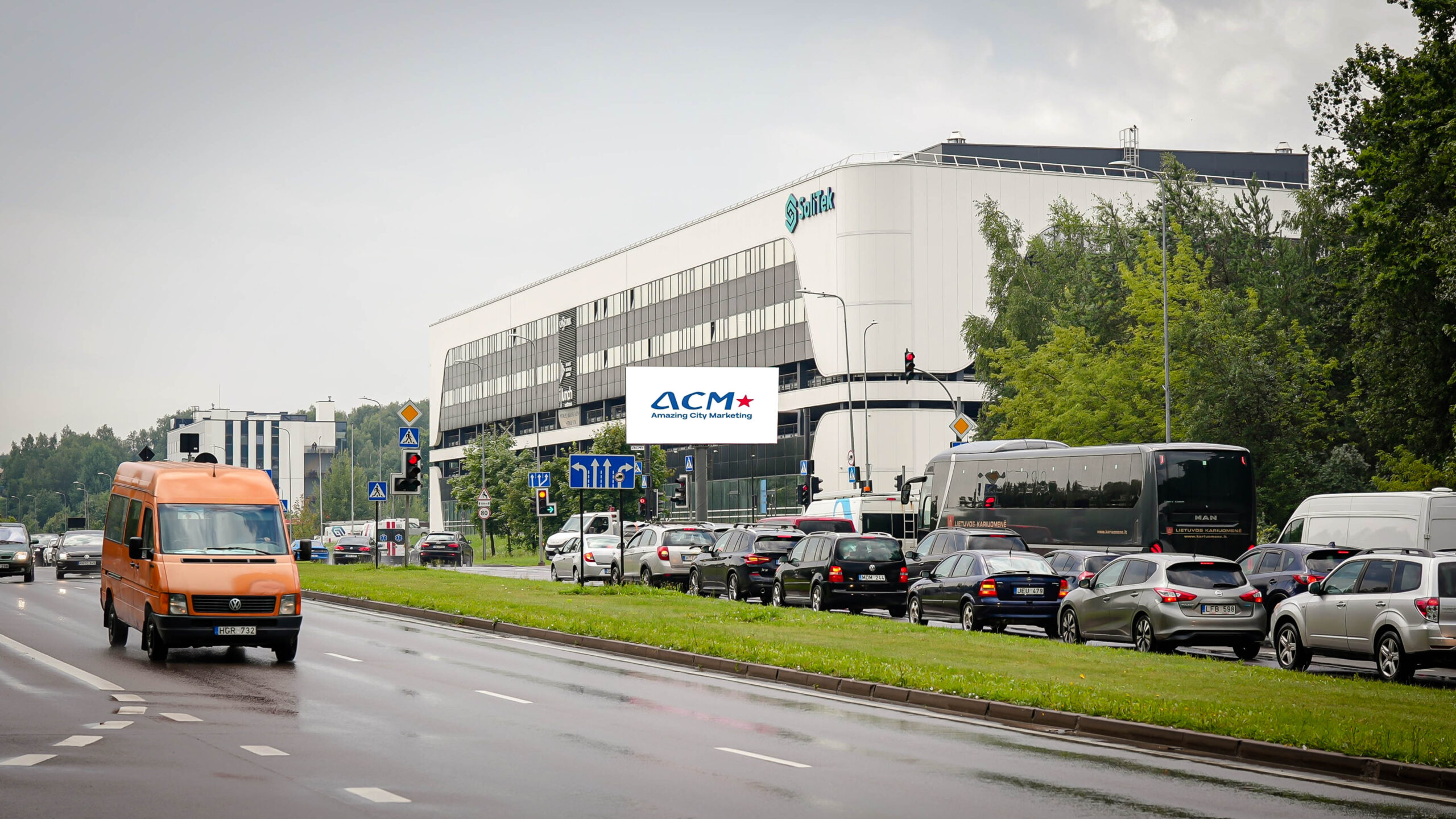 ACM kintamojo vaizdo ekranas MOLĖTŲ, Vilniuje, Molėtų plente.