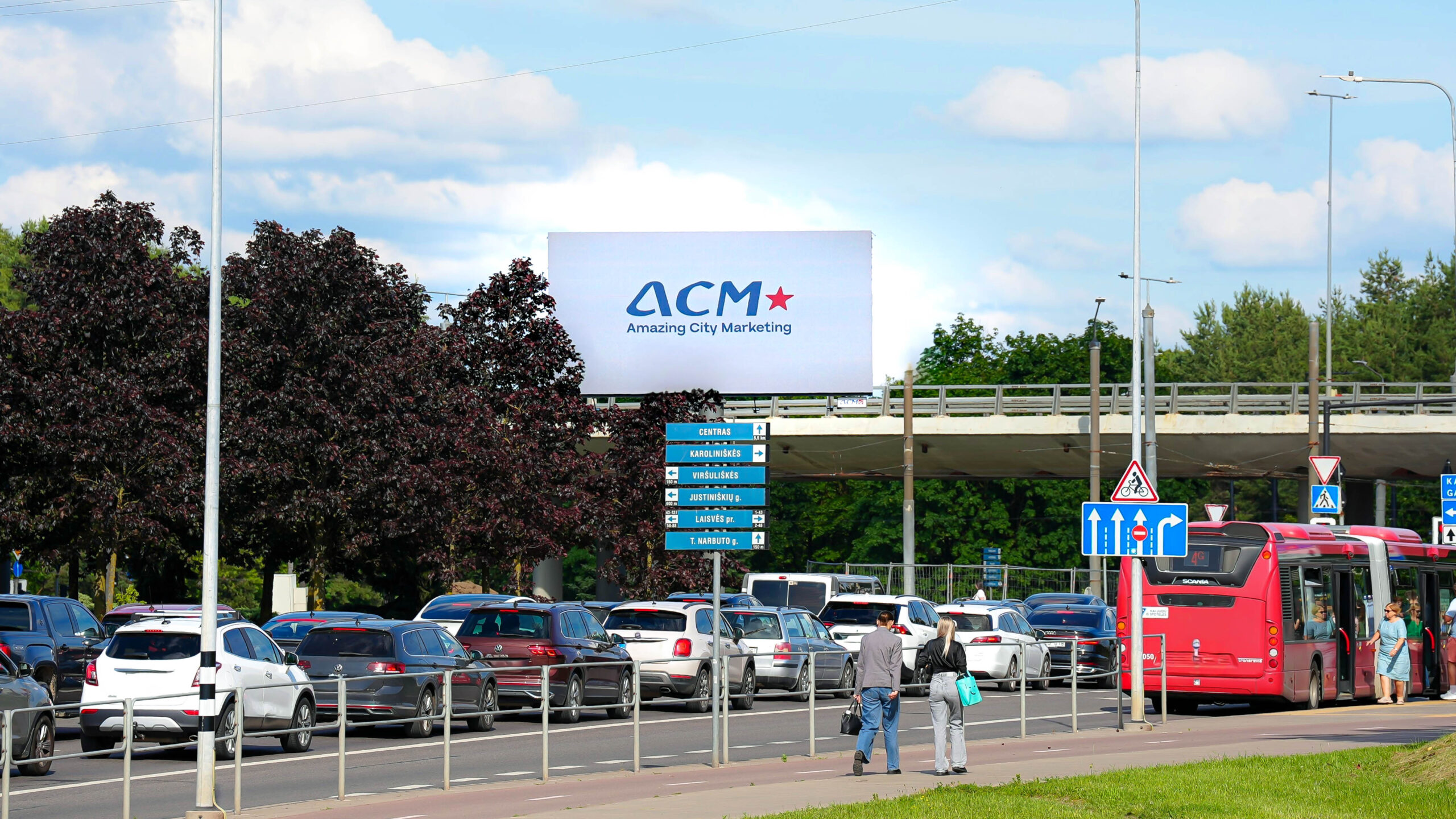 ACM kintamojo vaizdo ekranas PILAITĖ, Vilniuje Laisvė sir Pilaitės pr. sankryžoje