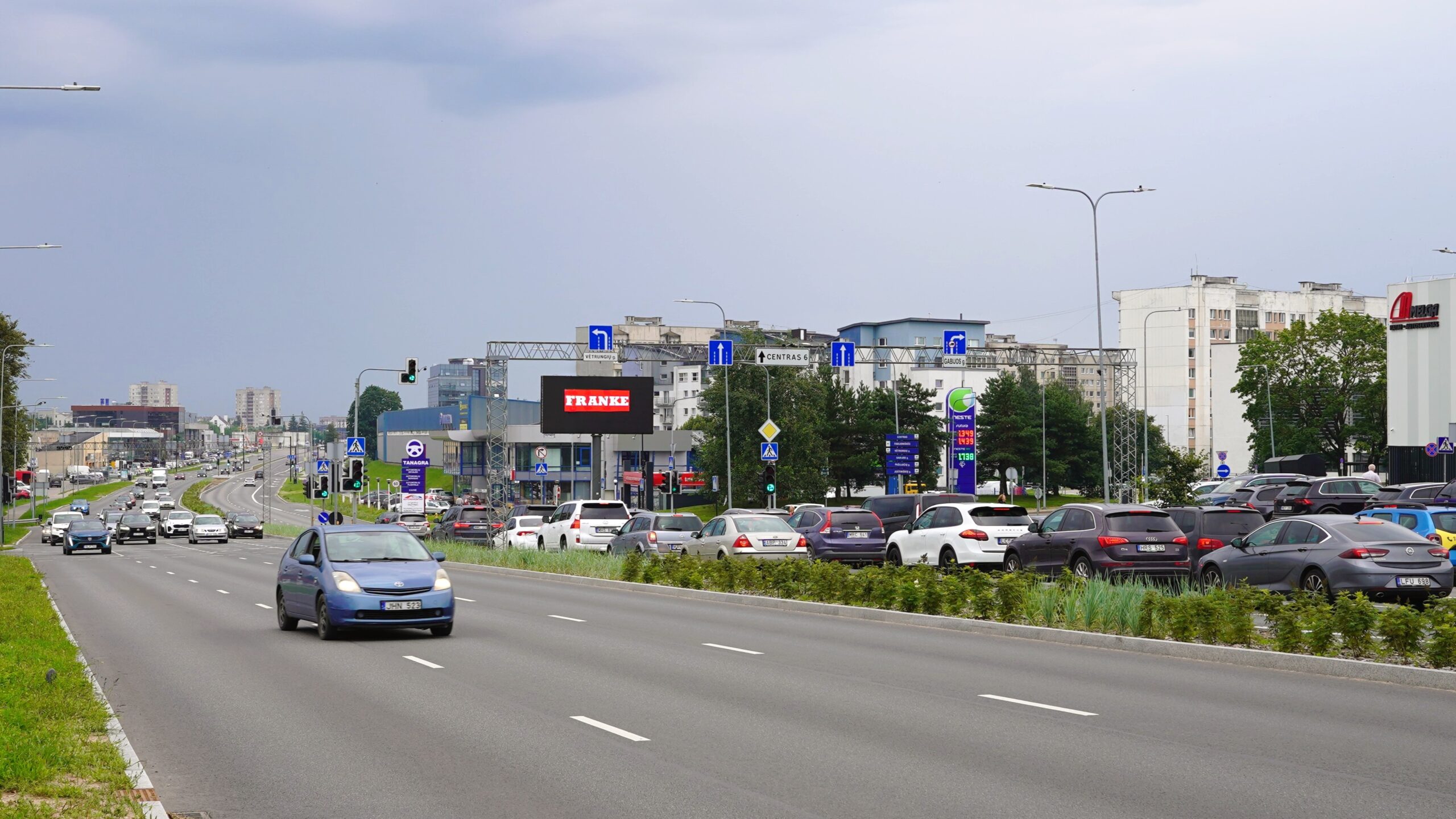 ACM kintamojo vaizdo ekranas UKMERGĖS, Vilniuje, Ties pastatu Ukmergės g. 296