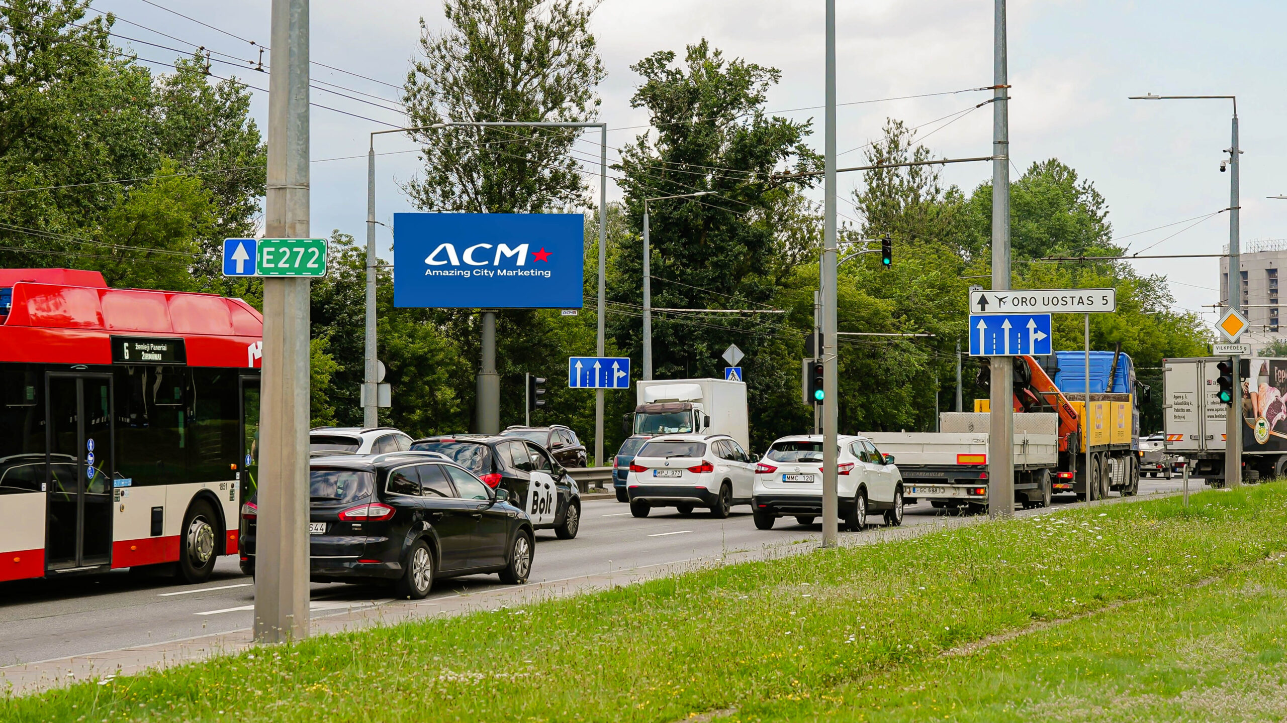 ACM kintamojo vaizdo ekranas VILPĖDĖ, Vilniuje Savanorių pr. ir Vilkpėdės g. sankryžoje